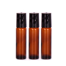 stocked empty 10ml amber roll on glass bottle for essential oil perfume cosmetic